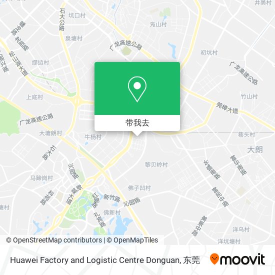 Huawei Factory and Logistic Centre Donguan地图