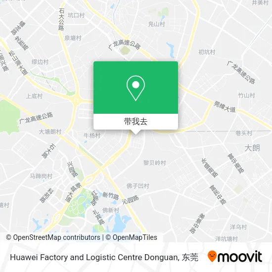 Huawei Factory and Logistic Centre Donguan地图