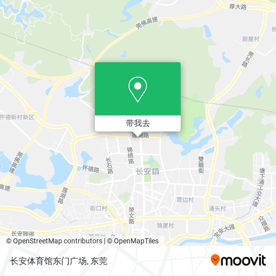 长安体育馆东门广场地图