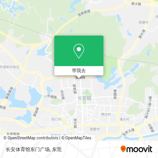 长安体育馆东门广场地图