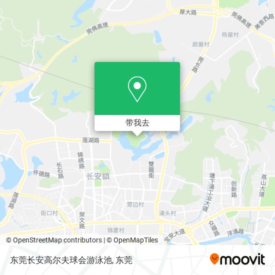 东莞长安高尔夫球会游泳池地图