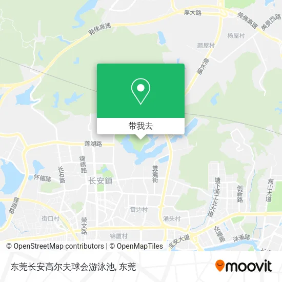 东莞长安高尔夫球会游泳池地图