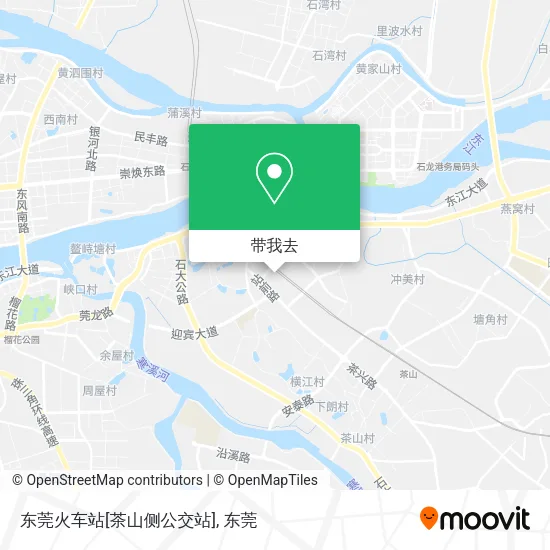 东莞火车站[茶山侧公交站]地图