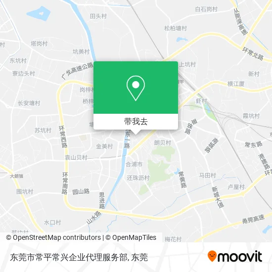 东莞市常平常兴企业代理服务部地图