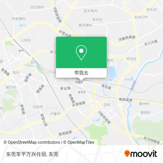 东莞常平万兴住宿地图