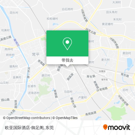 欧亚国际酒店-御足阁地图