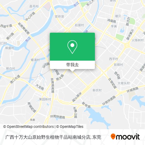 广西十万大山原始野生植物干品站南城分店地图