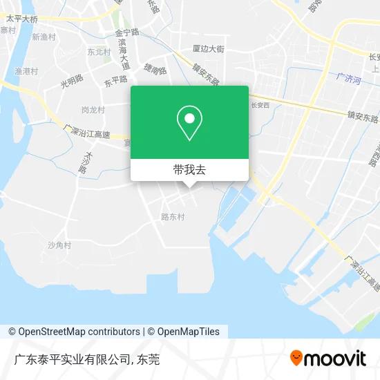 广东泰平实业有限公司地图