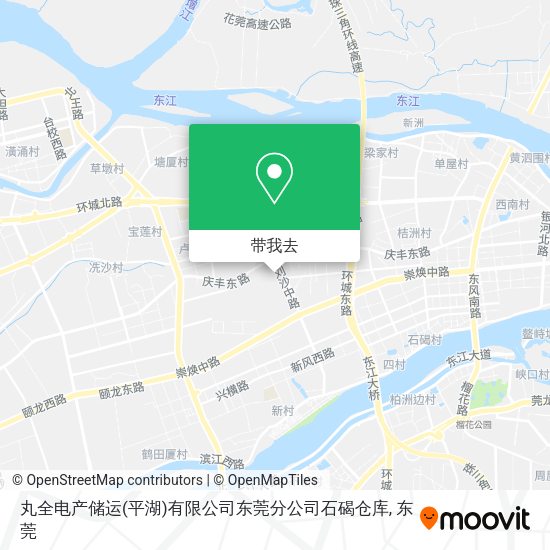 丸全电产储运(平湖)有限公司东莞分公司石碣仓库地图