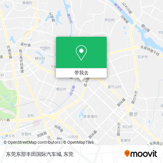东莞东部丰田国际汽车城地图