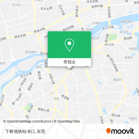 下桥地铁站-B口地图