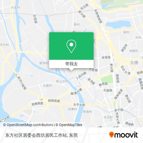 东方社区居委会西坊居民工作站地图