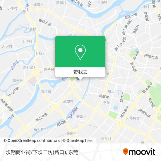 坝翔商业街/下坝二坊(路口)地图