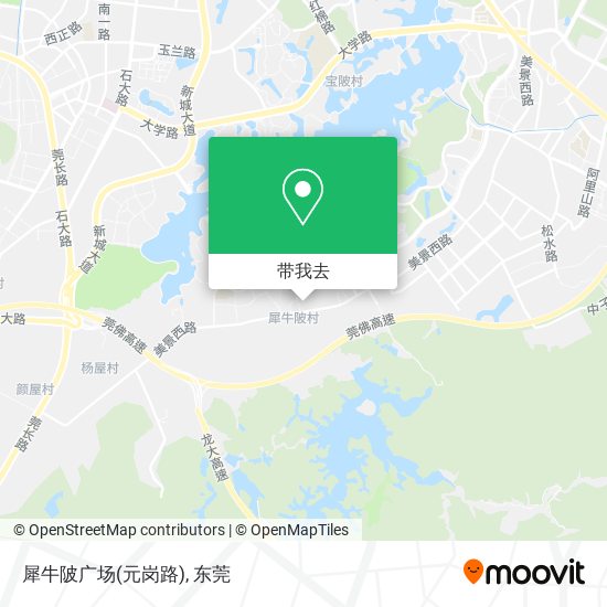 犀牛陂广场(元岗路)地图