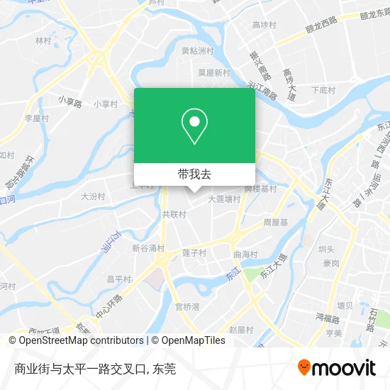 商业街与太平一路交叉口地图