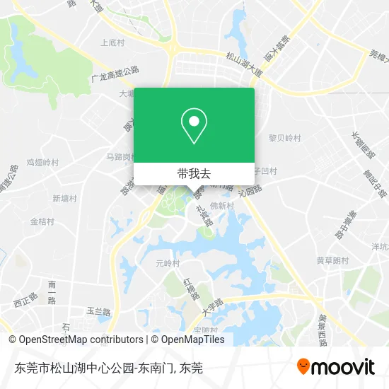 东莞市松山湖中心公园-东南门地图