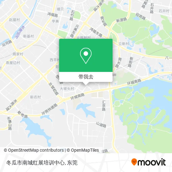 冬瓜市南城红展培训中心地图