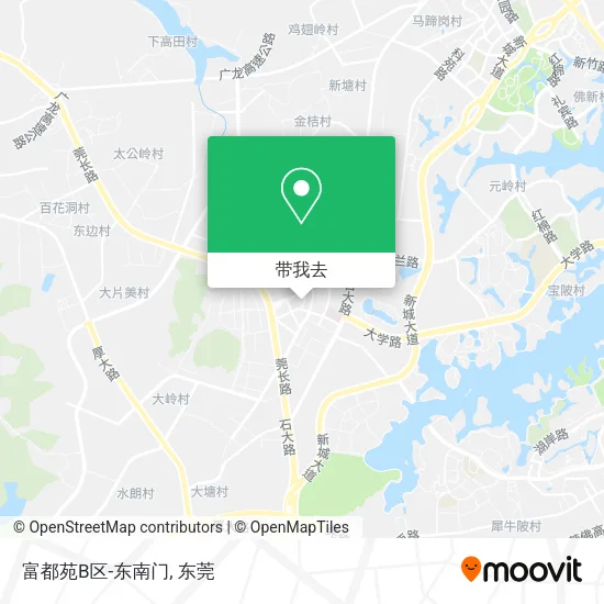 富都苑B区-东南门地图