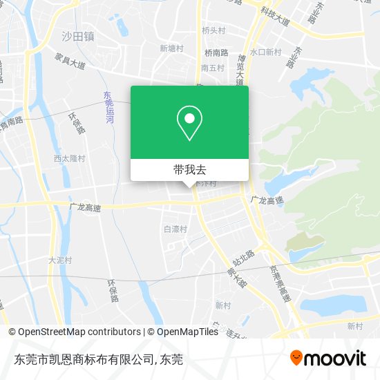 东莞市凯恩商标布有限公司地图