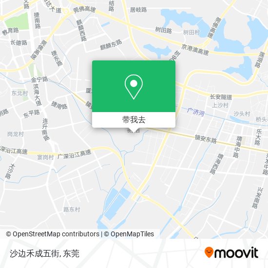 沙边禾成五街地图