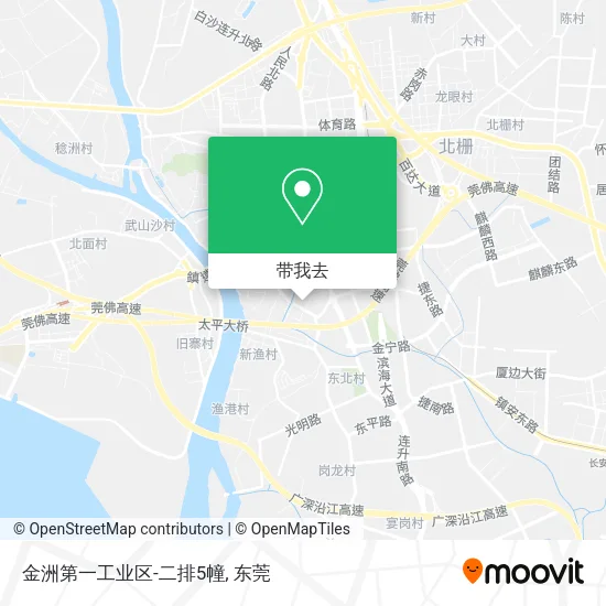 金洲第一工业区-二排5幢地图