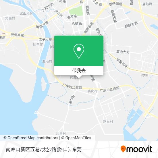南冲口新区五巷/太沙路(路口)地图
