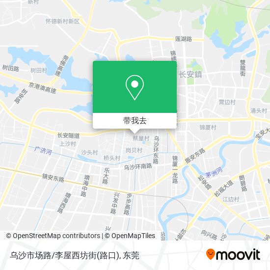 乌沙市场路/李屋西坊街(路口)地图