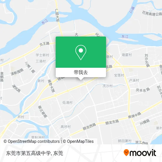 东莞市第五高级中学地图