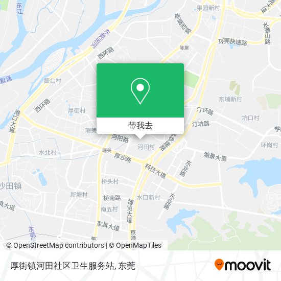 厚街镇河田社区卫生服务站地图