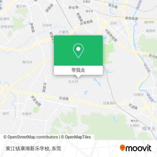黄江镇康湖新乐学校地图