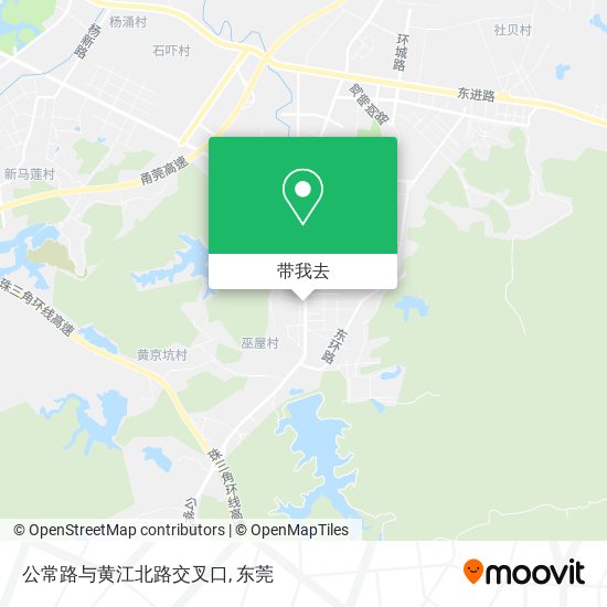 公常路与黄江北路交叉口地图