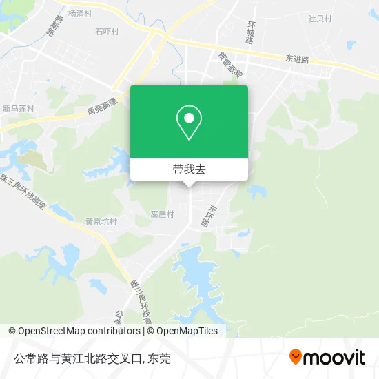 公常路与黄江北路交叉口地图