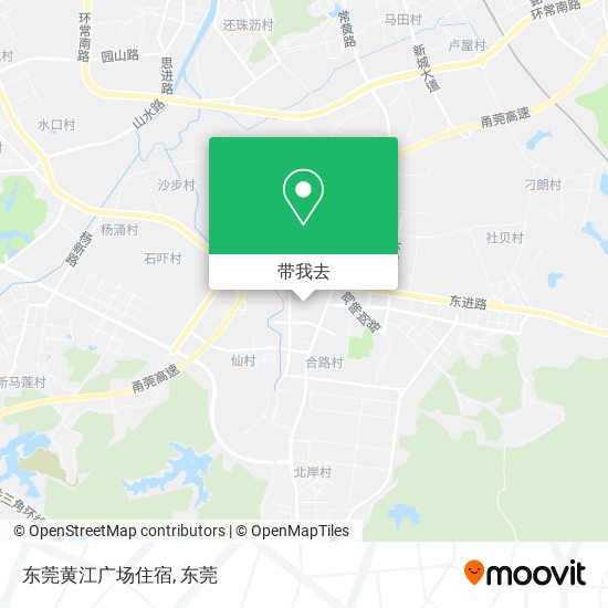东莞黄江广场住宿地图