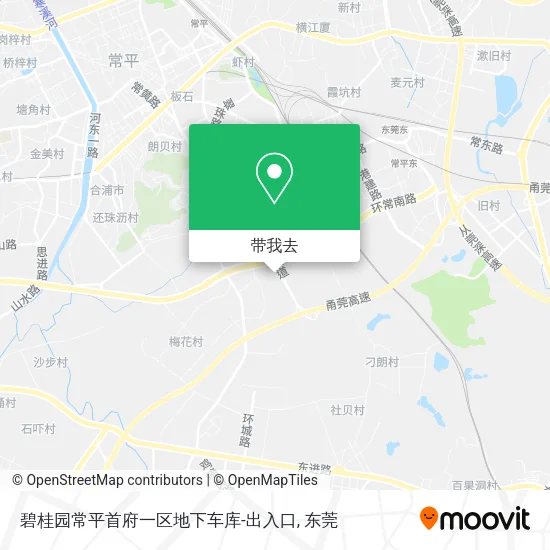 碧桂园常平首府一区地下车库-出入口地图