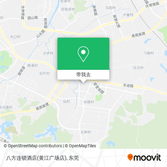 八方连锁酒店(黄江广场店)地图