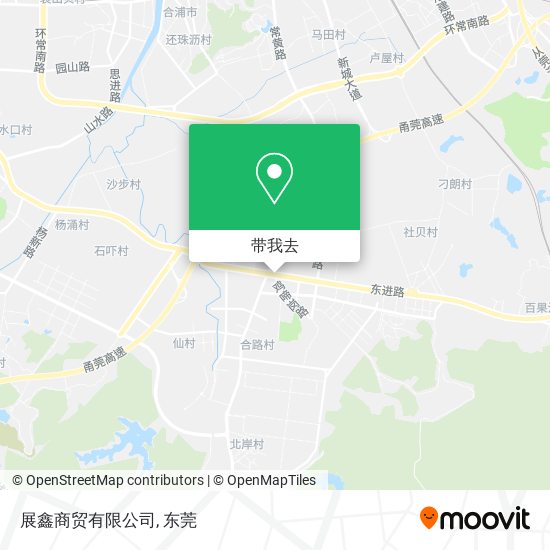 展鑫商贸有限公司地图