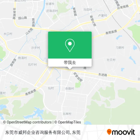 东莞市威邦企业咨询服务有限公司地图