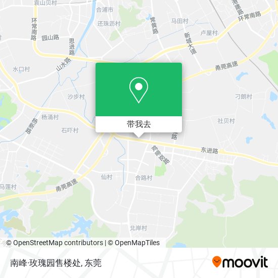 南峰·玫瑰园售楼处地图
