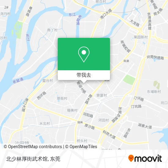北少林厚街武术馆地图