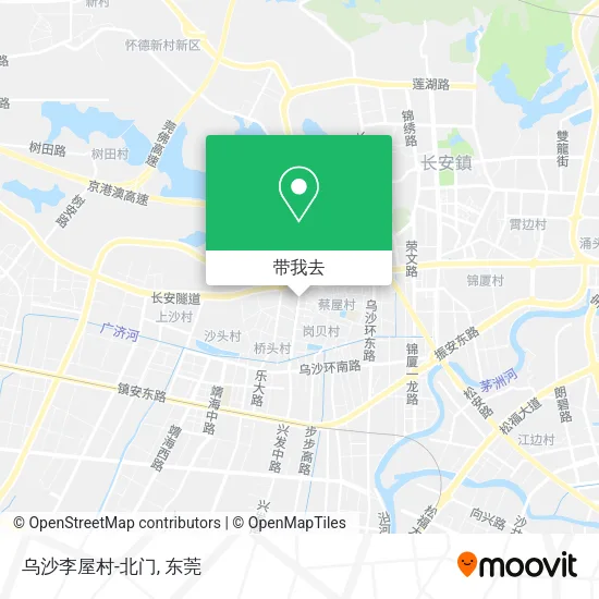 乌沙李屋村-北门地图