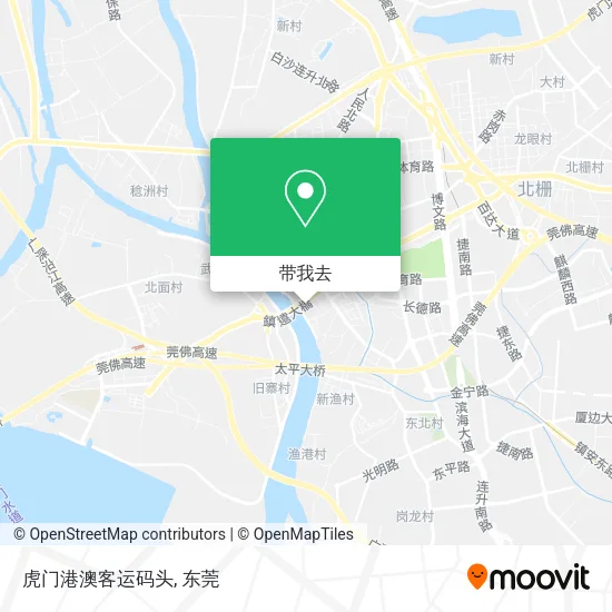 虎门港澳客运码头地图