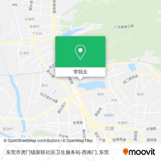 东莞市虎门镇新联社区卫生服务站-西南门地图