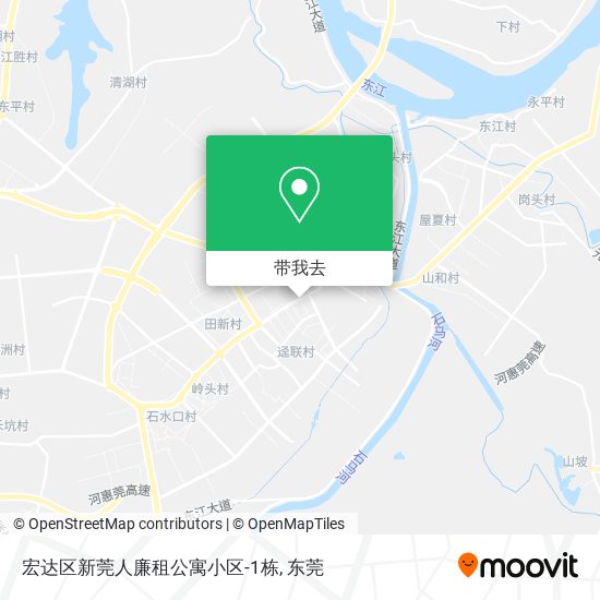 宏达区新莞人廉租公寓小区-1栋地图