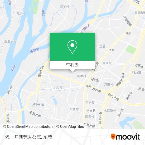 添一居新莞人公寓地图