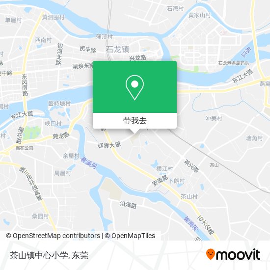 茶山镇中心小学地图