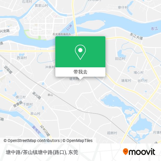 塘中路/茶山镇塘中路(路口)地图