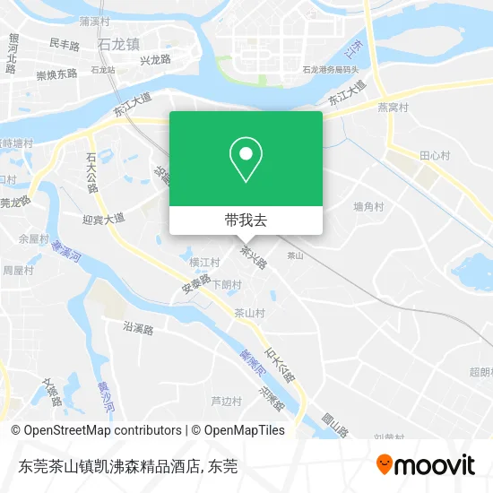东莞茶山镇凯沸森精品酒店地图