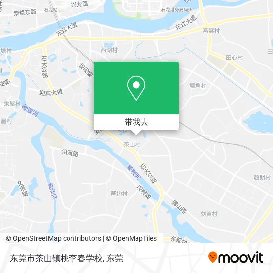 东莞市茶山镇桃李春学校地图