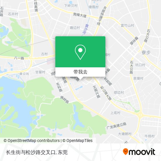 长生街与松沙路交叉口地图