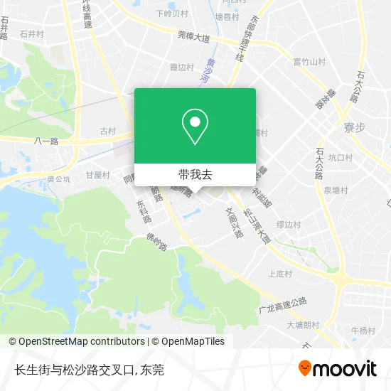长生街与松沙路交叉口地图